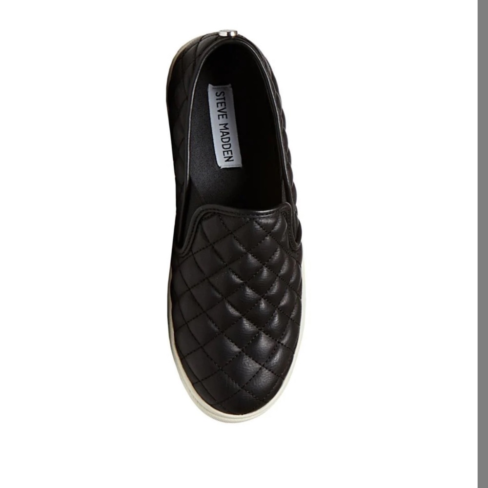 Steve Madden Eccentrq Black Slip On Sneaker - Picture 5 of 15